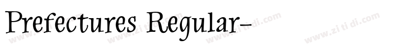 Prefectures Regular字体转换